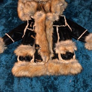Kids Black label furcoat